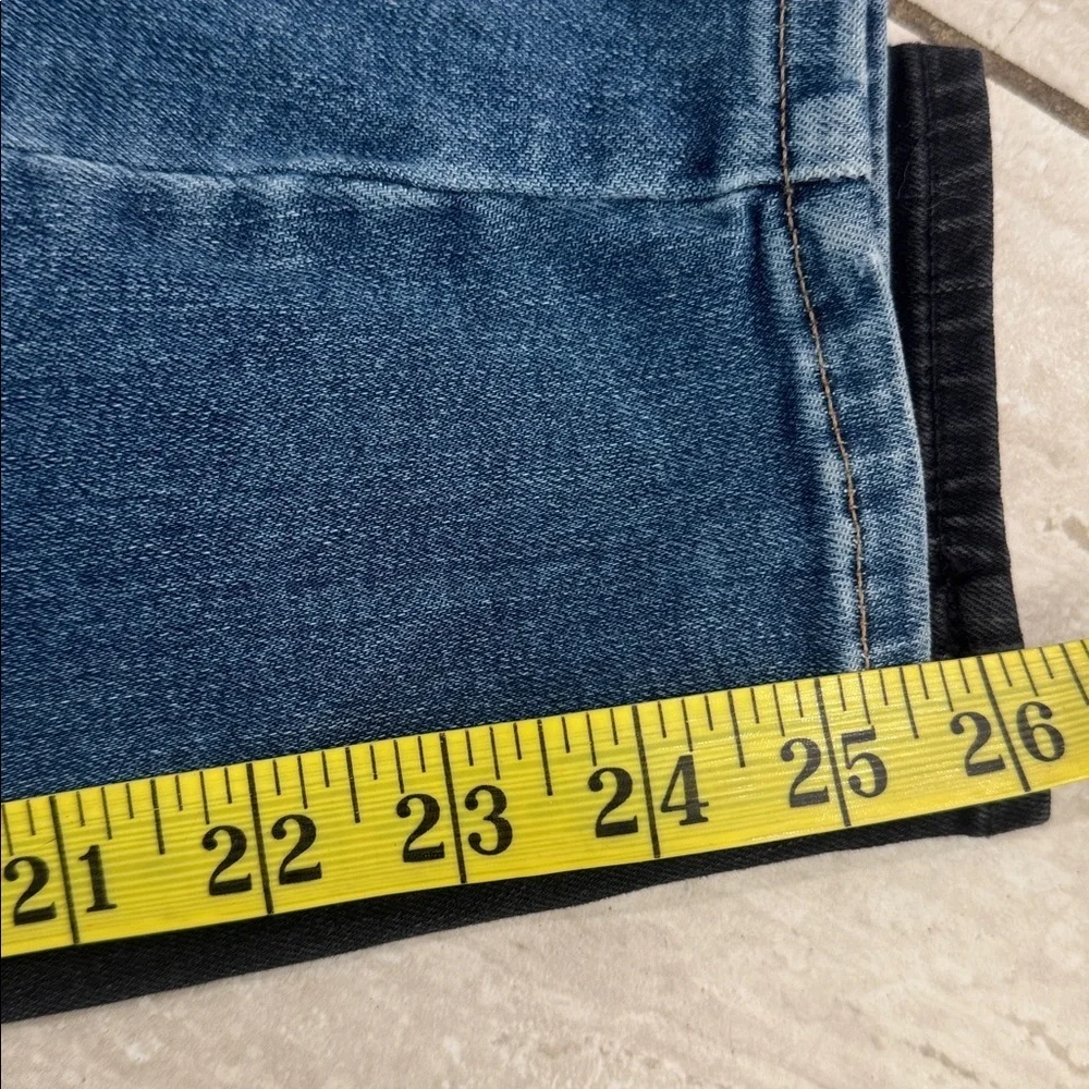 Bundle Lucky Brand 2/26 Skinny Jeans Black Blue Button Fly Zip Bridgette Curvy
